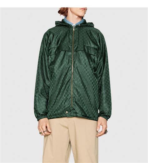 gucci gg jacquard windbreaker|gucci windbreaker jacket men's.